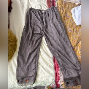 Vintage chiffon, flowy pants